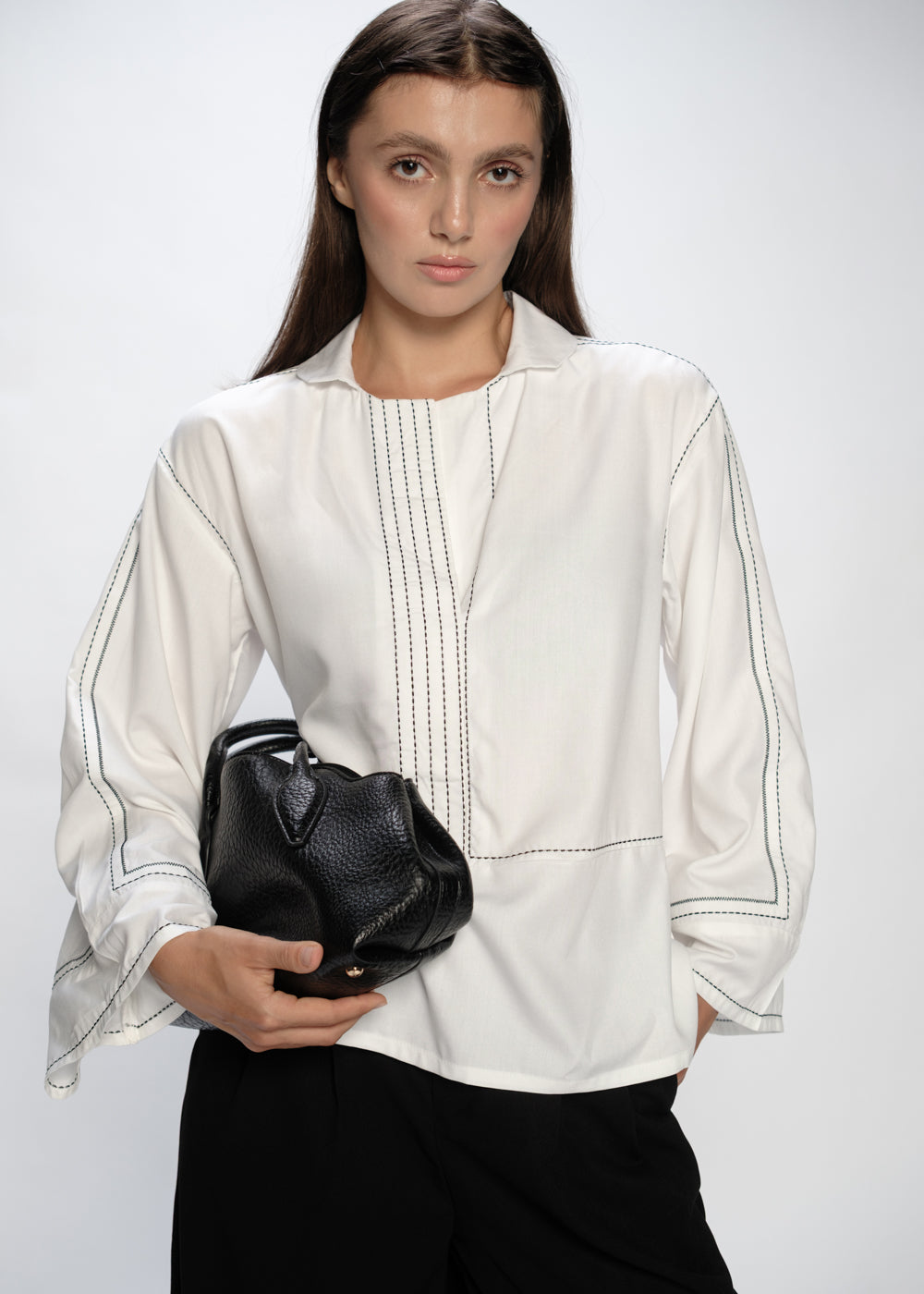 Loose-Fit Embroidered Top