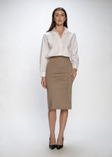 Stretch Pencil Skirt