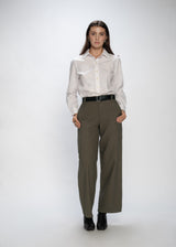High-Rise Modern Straight Leg Pant
