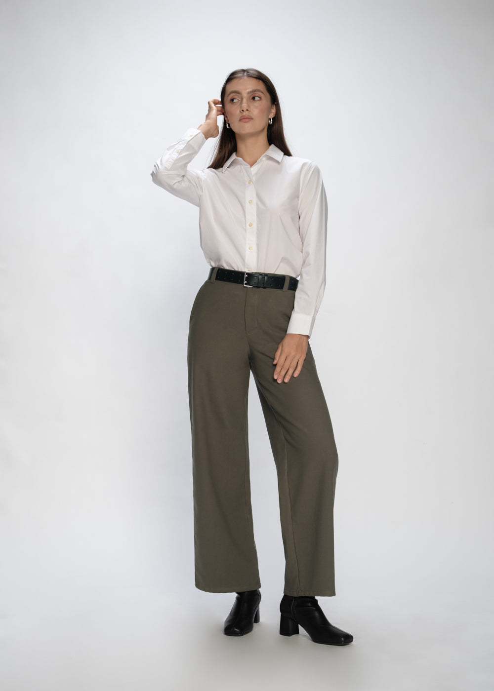 High-Rise Modern Straight Leg Pant