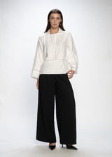Loose-Fit Embroidered Top