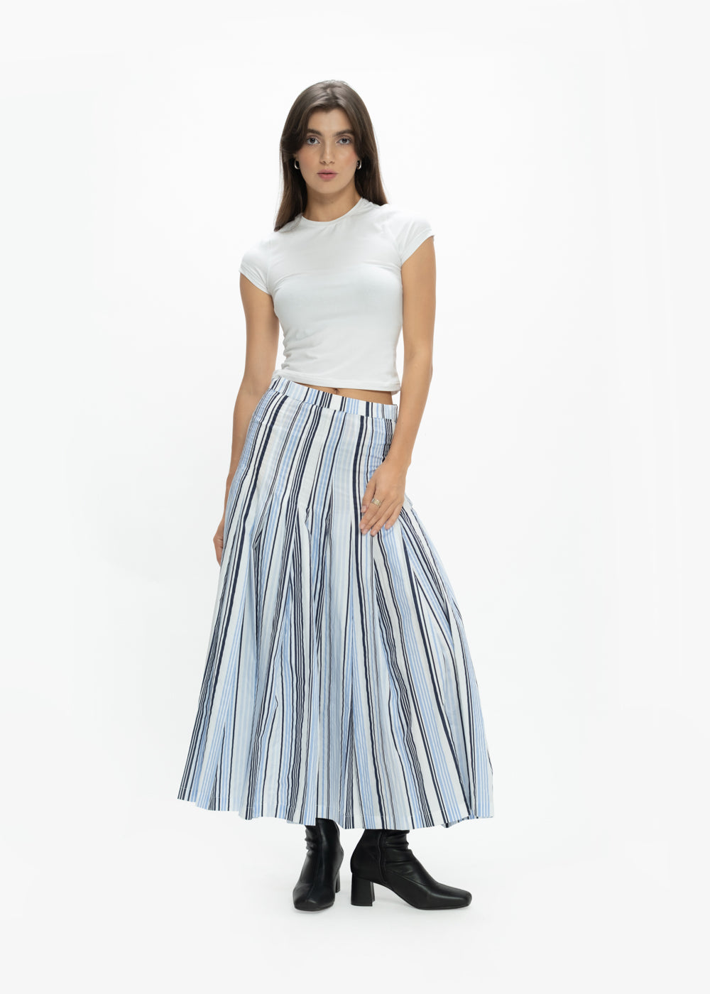 Pleated Long Skirt