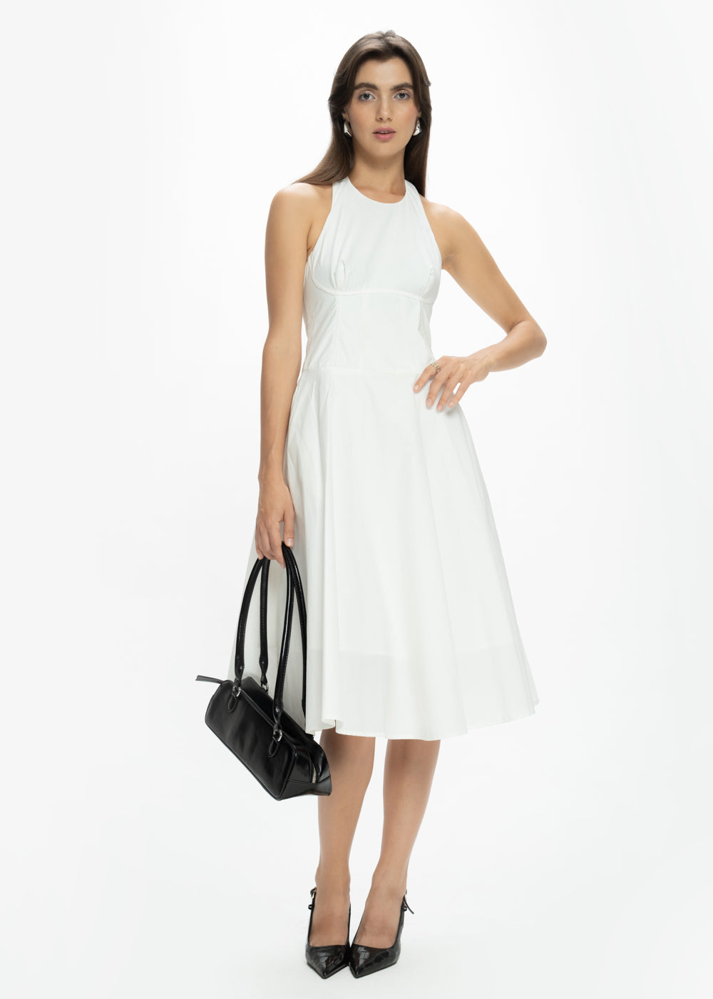 Halter-Neck Corset Dress
