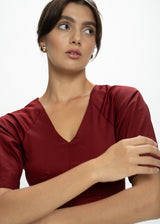 Raglan-Sleeve Maxi Dress