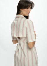 Open-Back Shirt Dress