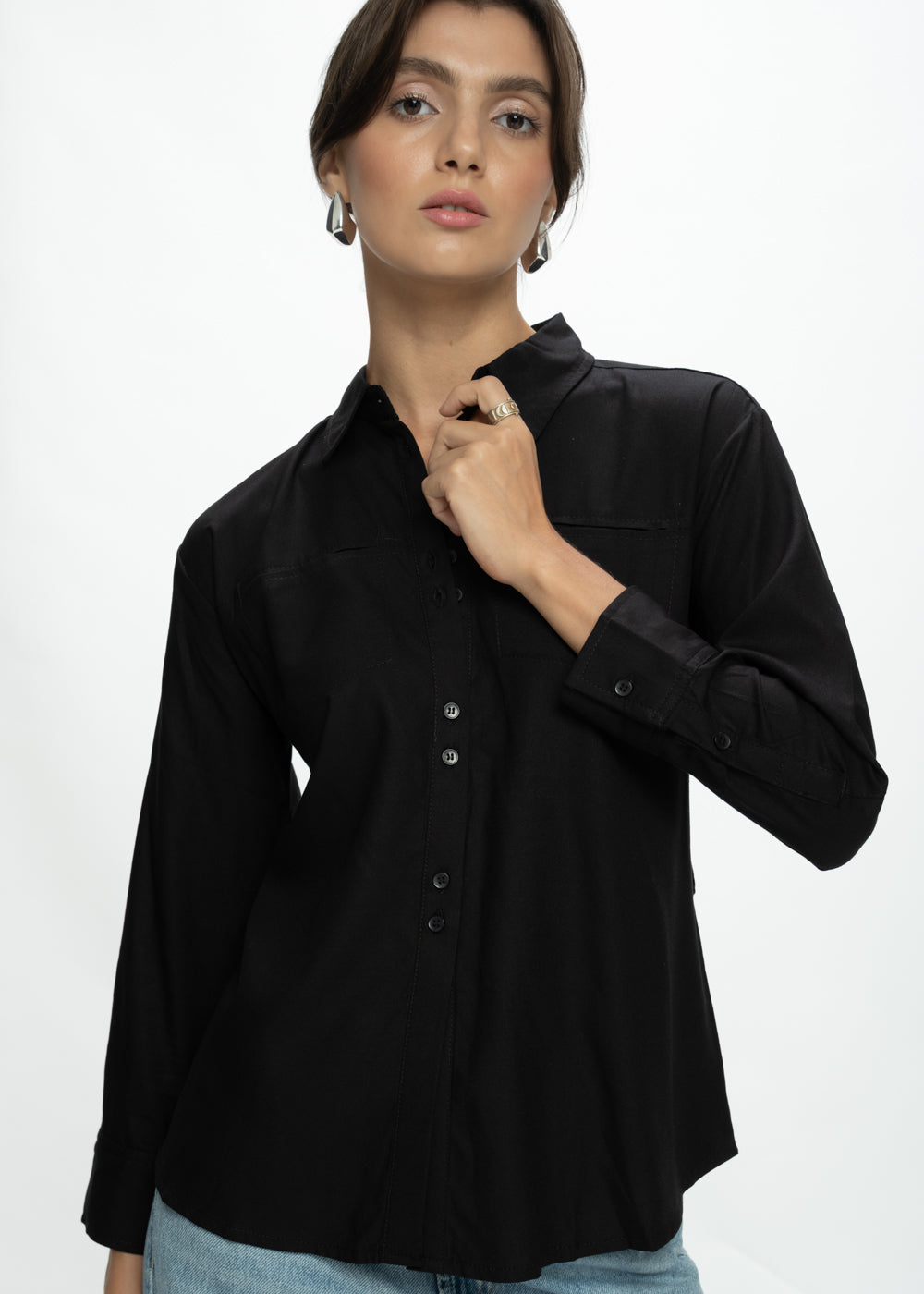 Tie-Back Long Sleeve Shirt